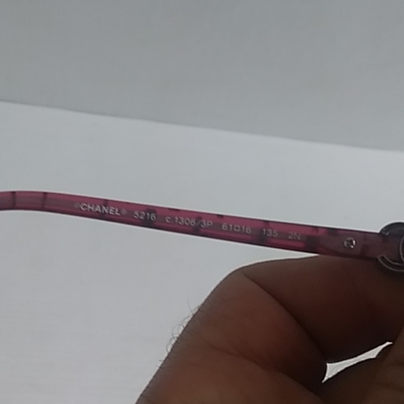 Chanel sunglasses 5216 c.1306/3P red burgundy - Picture 6 of 7